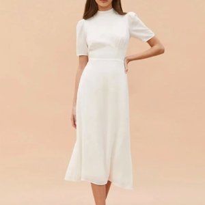 REFORMATION Dusk Dress in Ivory Size 8 Tags still on- Never worn